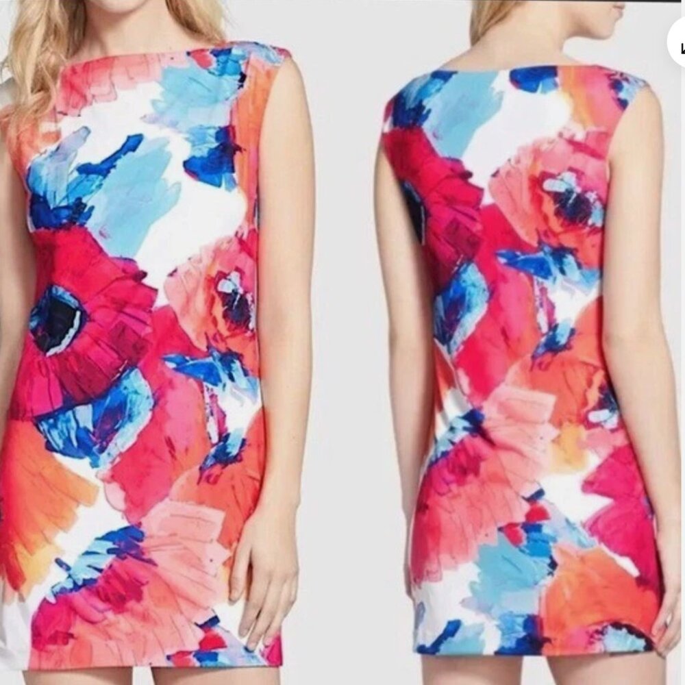 Trina Turk Watercolor Felena Floral Dress